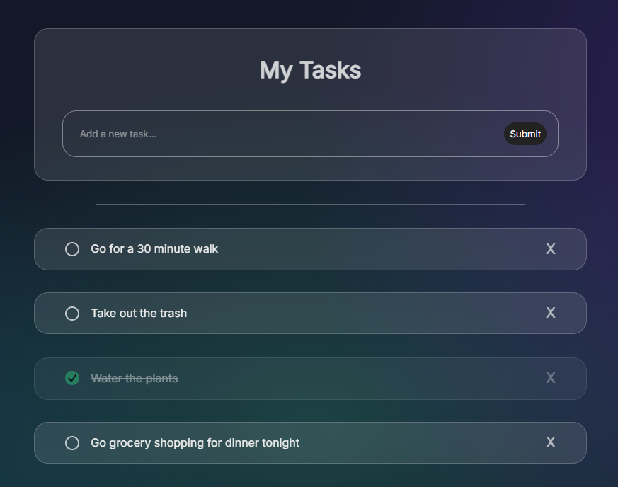 To-Do List Screenshot